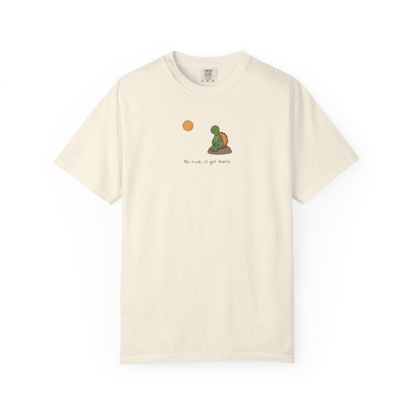 T-Shirt — Serene Turtle Sunset "You Are Where You Are" Graphic