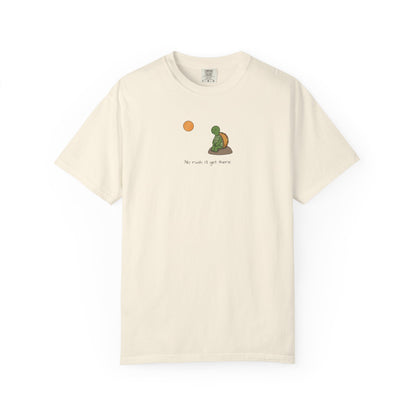 T-Shirt — Serene Turtle Sunset "You Are Where You Are" Graphic
