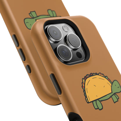 Cute Taco Turtle Phone Case — Impact-Resistant Protective iPhone Cover