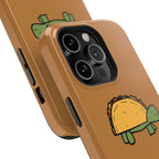 Cute Taco Turtle Phone Case — Impact-Resistant Protective iPhone Cover