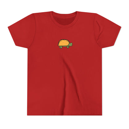 Kids Taco Turtle Tee - Cute Kids Graphic Short Sleeve Shirt