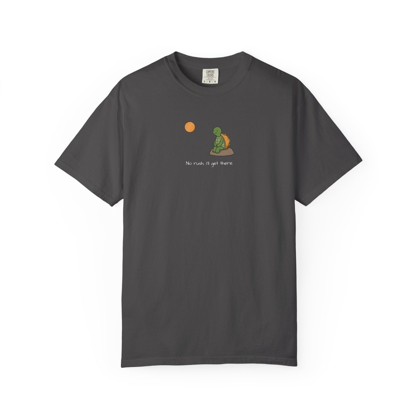 T-Shirt — Serene Turtle Sunset "You Are Where You Are" Graphic