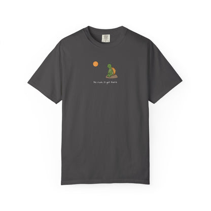 T-Shirt — Serene Turtle Sunset "You Are Where You Are" Graphic