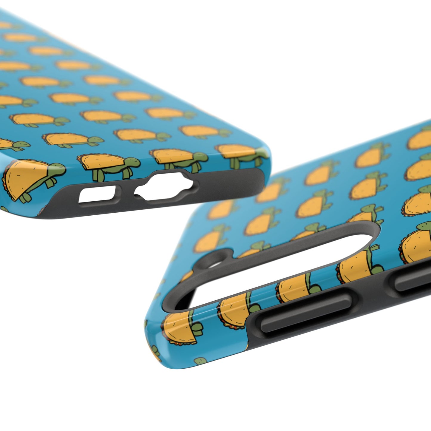Cute Taco Pattern Tough Phone Case — Protective iPhone Case with Repeating Taco Design
