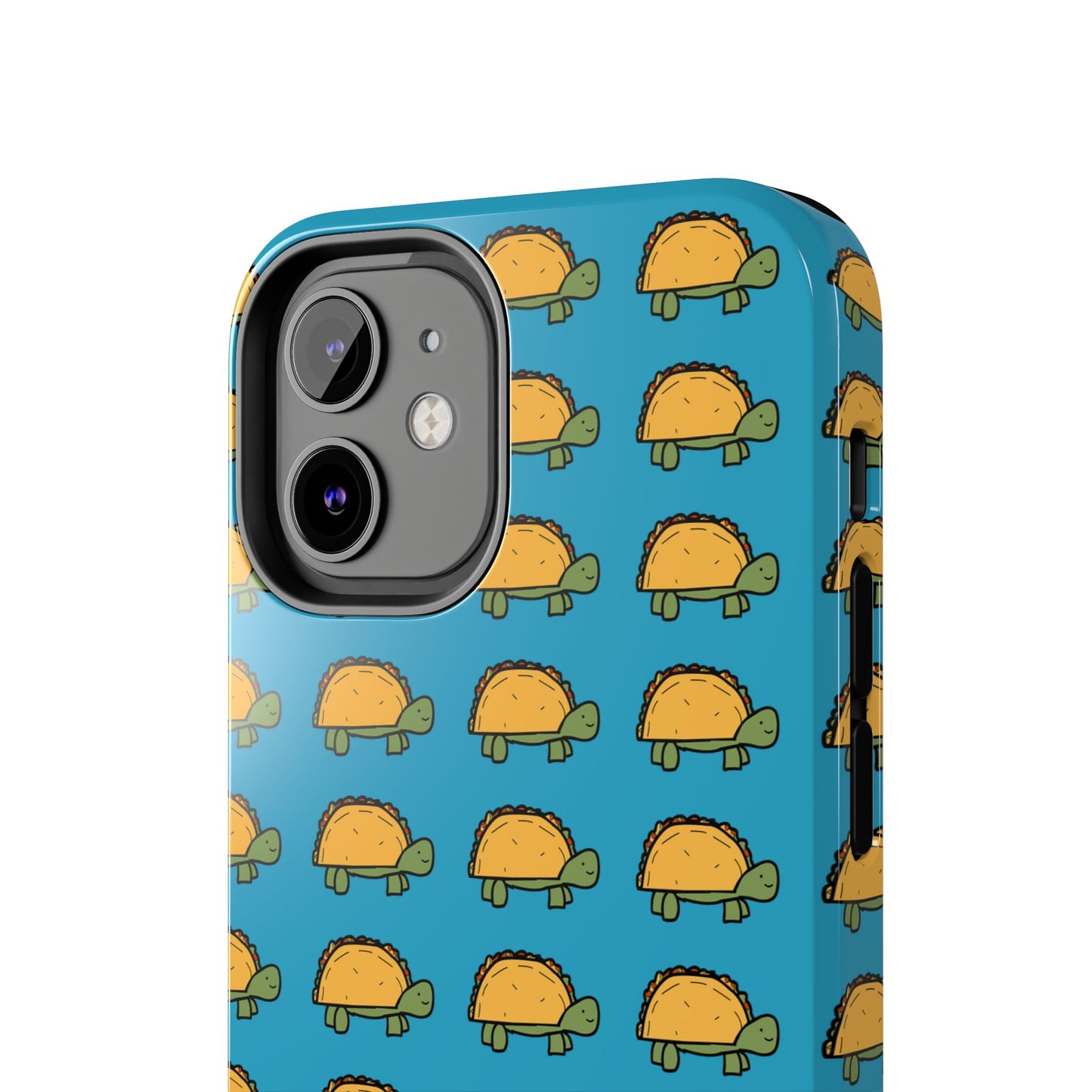 Cute Taco Pattern Tough Phone Case — Protective iPhone Case with Repeating Taco Design
