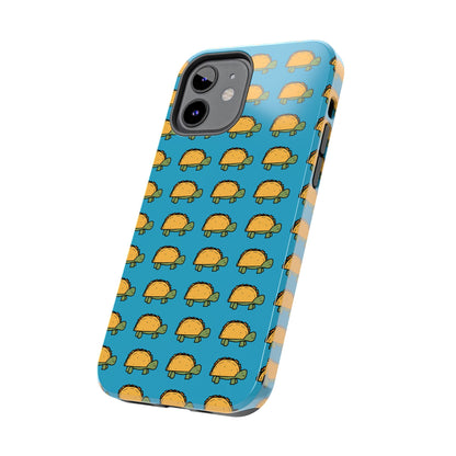 Cute Taco Pattern Tough Phone Case — Protective iPhone Case with Repeating Taco Design