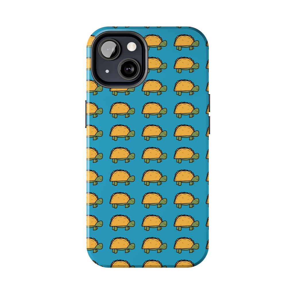 Cute Taco Pattern Tough Phone Case — Protective iPhone Case with Repeating Taco Design