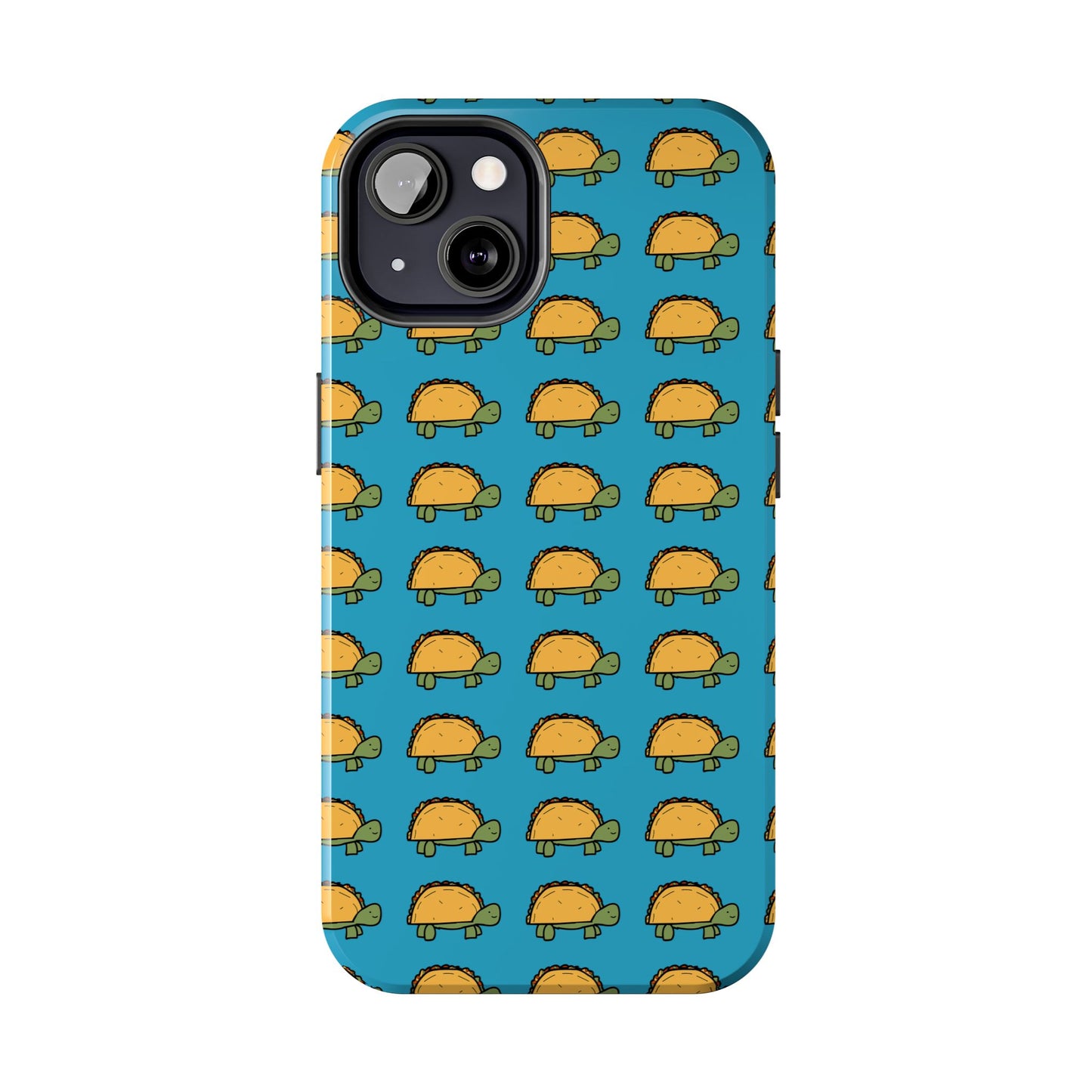 Cute Taco Pattern Tough Phone Case — Protective iPhone Case with Repeating Taco Design