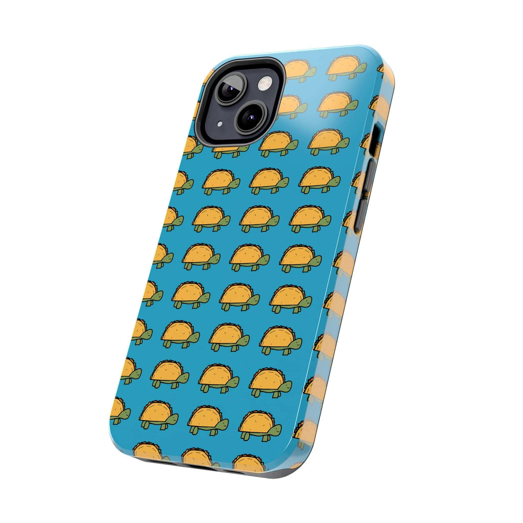 Cute Taco Pattern Tough Phone Case — Protective iPhone Case with Repeating Taco Design