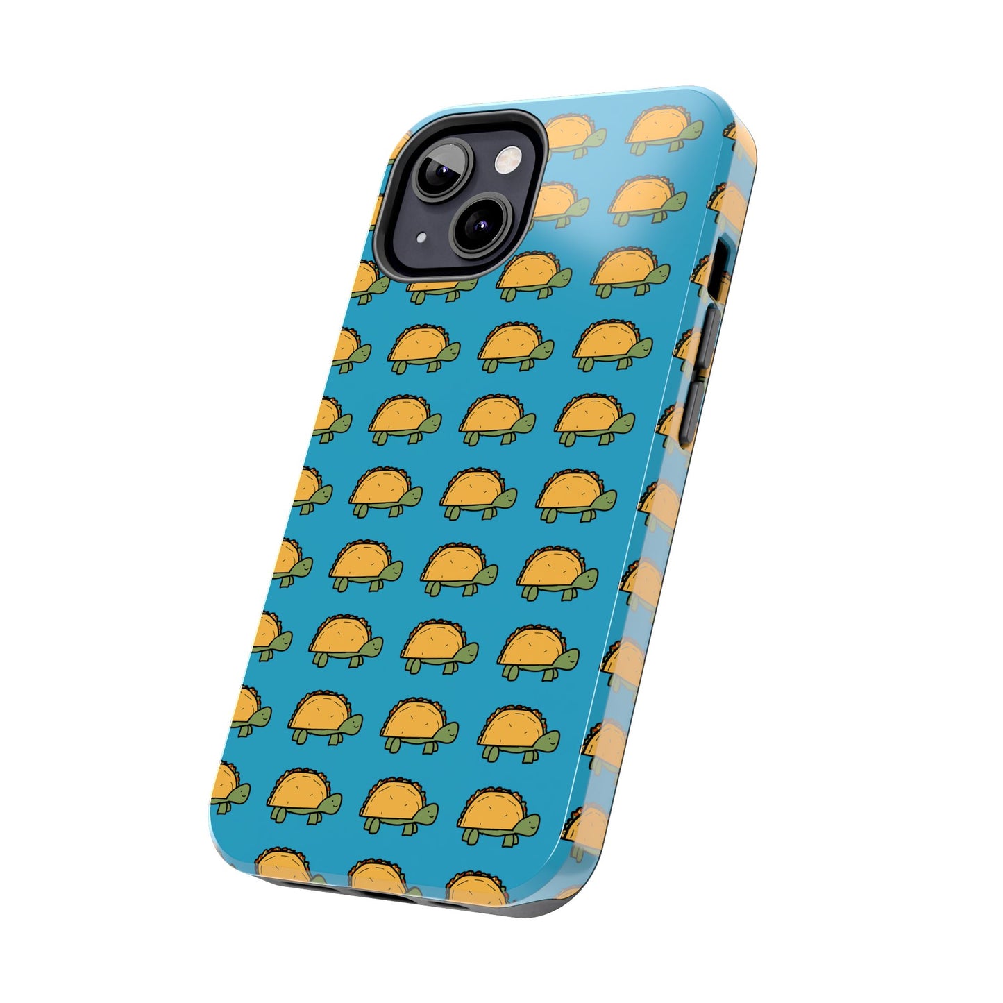 Cute Taco Pattern Tough Phone Case — Protective iPhone Case with Repeating Taco Design