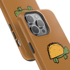 Cute Taco Turtle Phone Case — Impact-Resistant Protective iPhone Cover