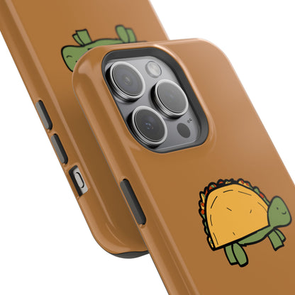 Cute Taco Turtle Phone Case — Impact-Resistant Protective iPhone Cover