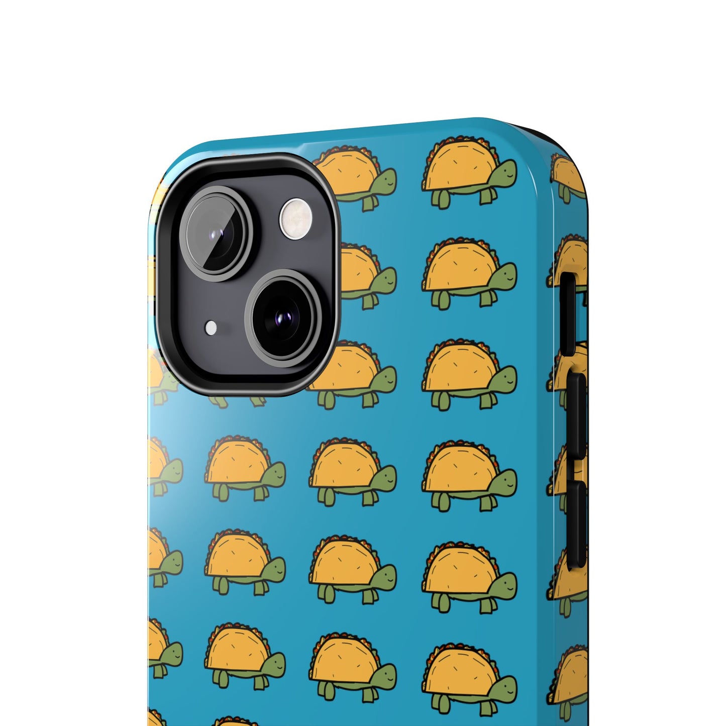 Cute Taco Pattern Tough Phone Case — Protective iPhone Case with Repeating Taco Design