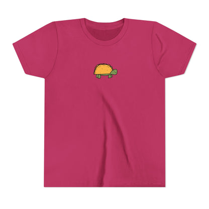 Kids Taco Turtle Tee - Cute Kids Graphic Short Sleeve Shirt