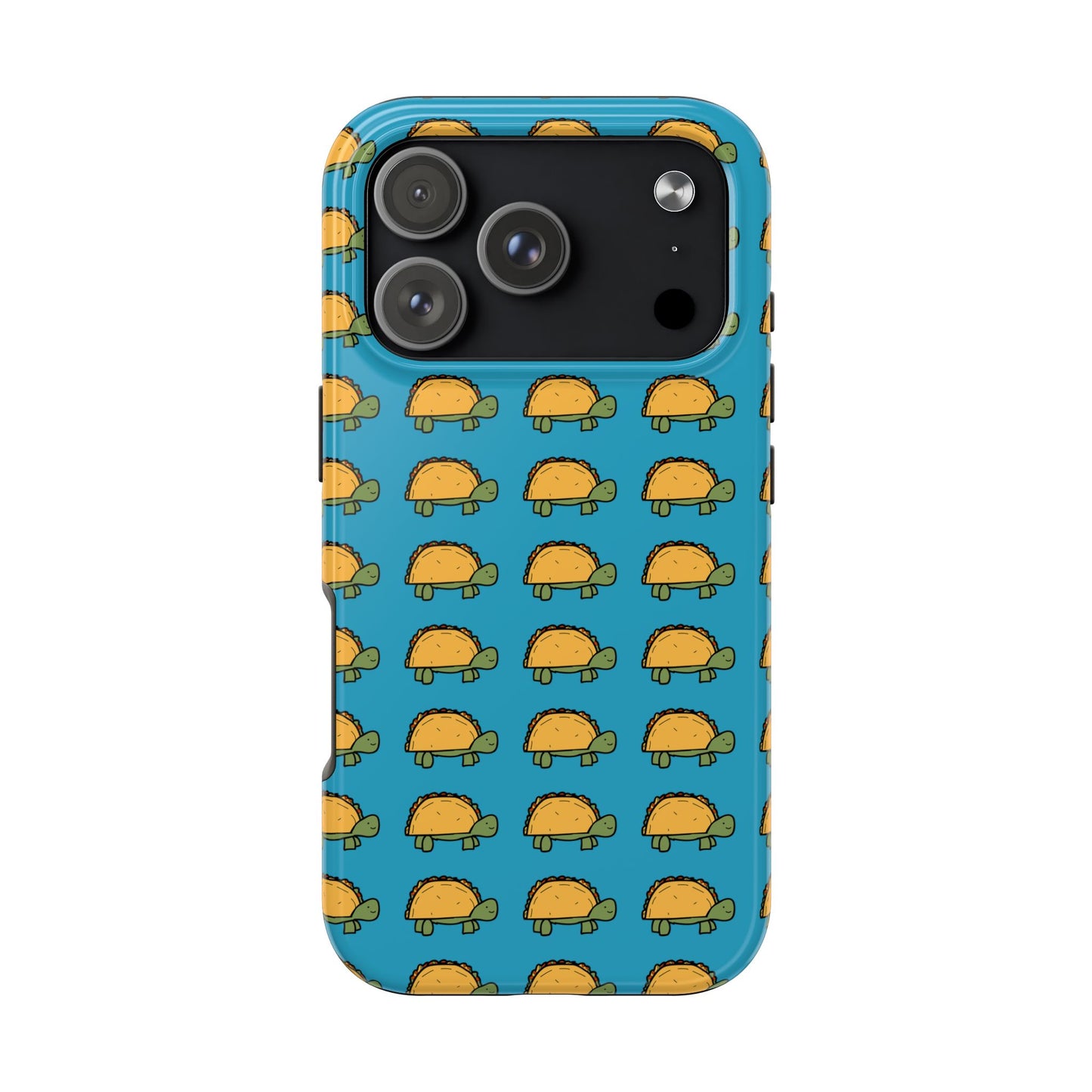 Cute Taco Pattern Tough Phone Case — Protective iPhone Case with Repeating Taco Design