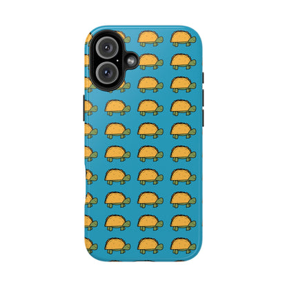Cute Taco Pattern Tough Phone Case — Protective iPhone Case with Repeating Taco Design