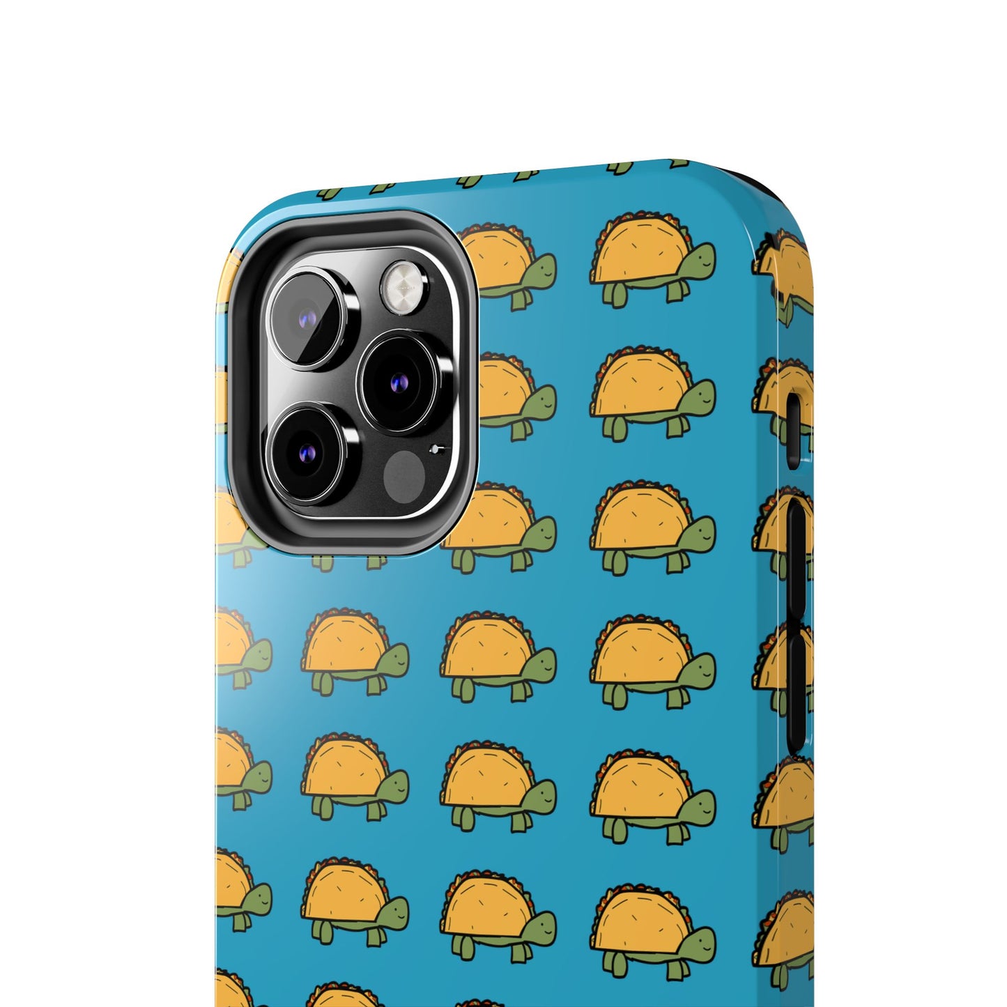 Cute Taco Pattern Tough Phone Case — Protective iPhone Case with Repeating Taco Design
