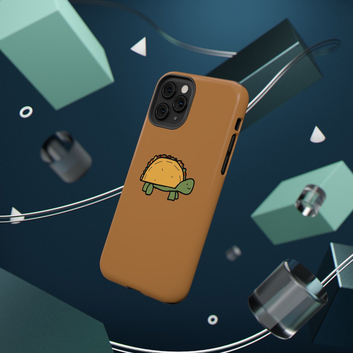 Cute Taco Turtle Phone Case — Impact-Resistant Protective iPhone Cover