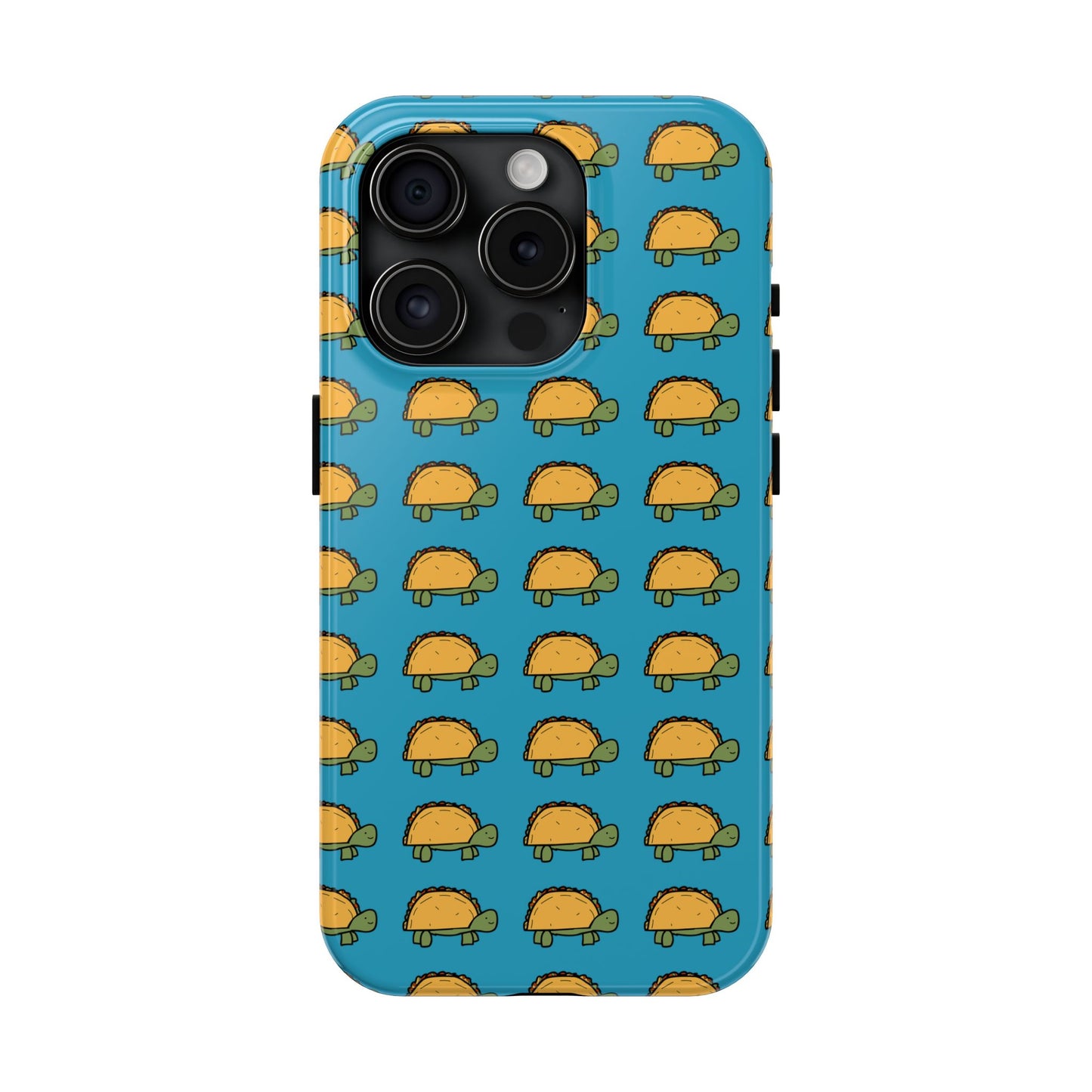 Cute Taco Pattern Tough Phone Case — Protective iPhone Case with Repeating Taco Design