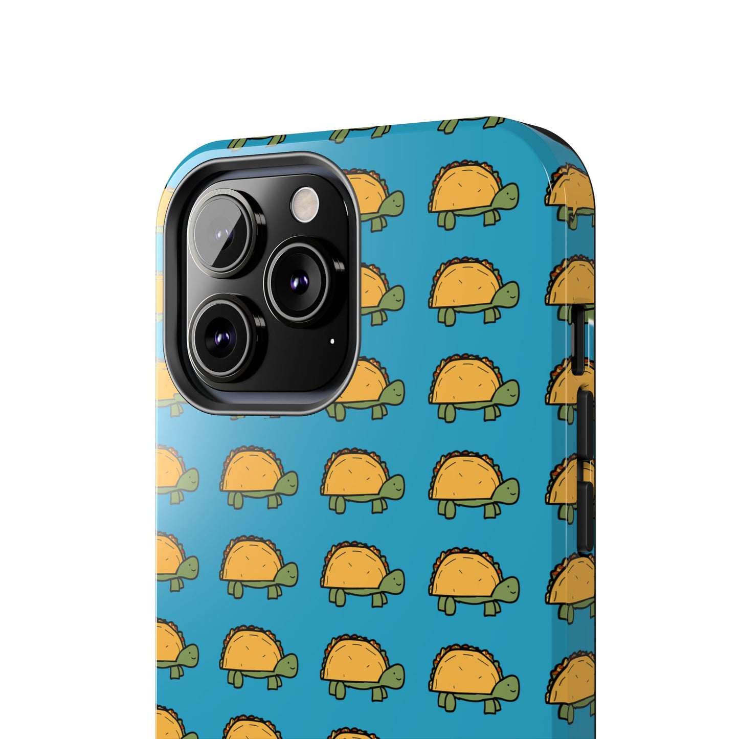 Cute Taco Pattern Tough Phone Case — Protective iPhone Case with Repeating Taco Design