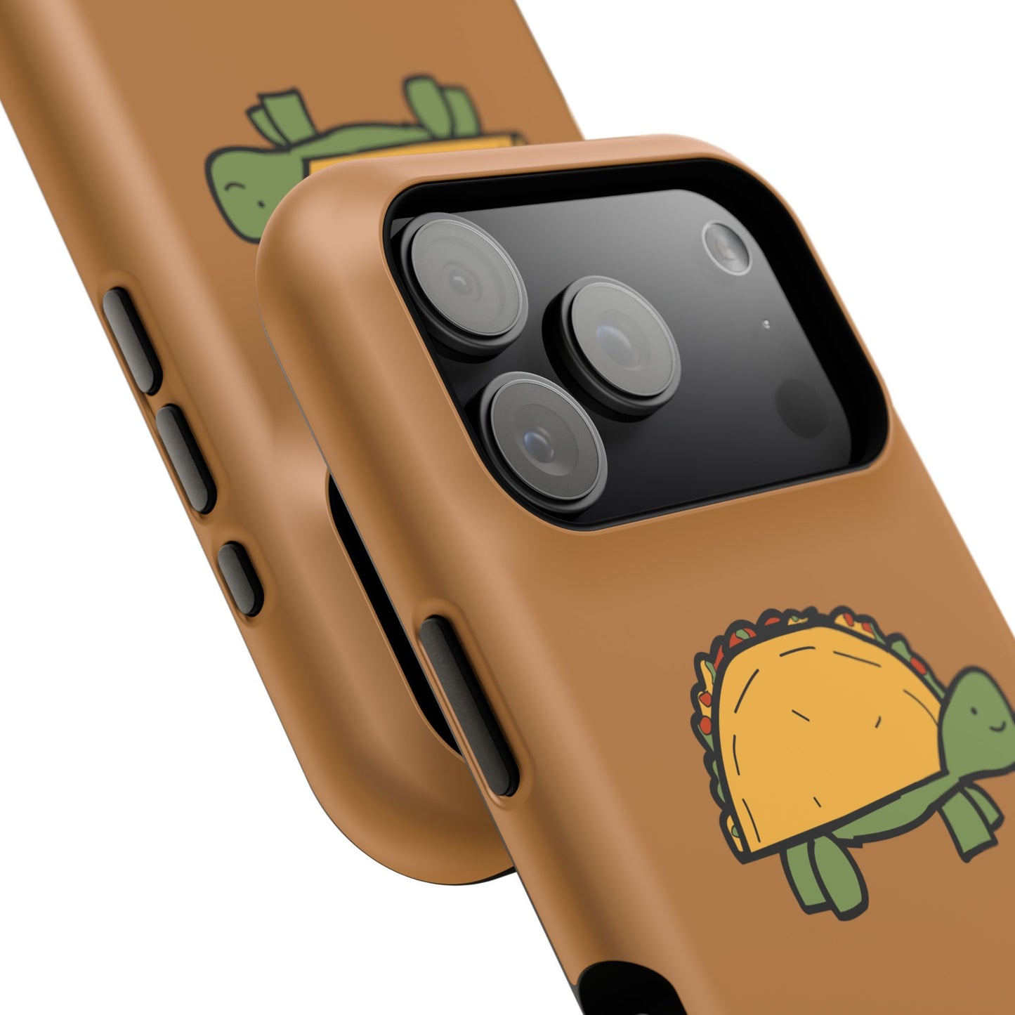 Cute Taco Turtle Phone Case — Impact-Resistant Protective iPhone Cover