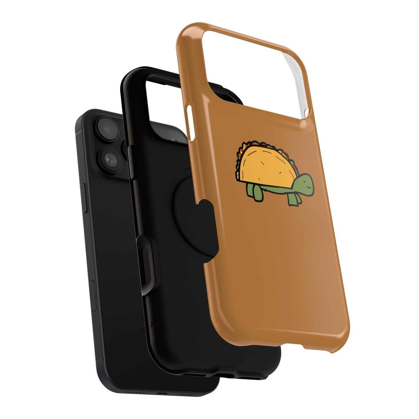 Cute Taco Turtle Phone Case — Impact-Resistant Protective iPhone Cover