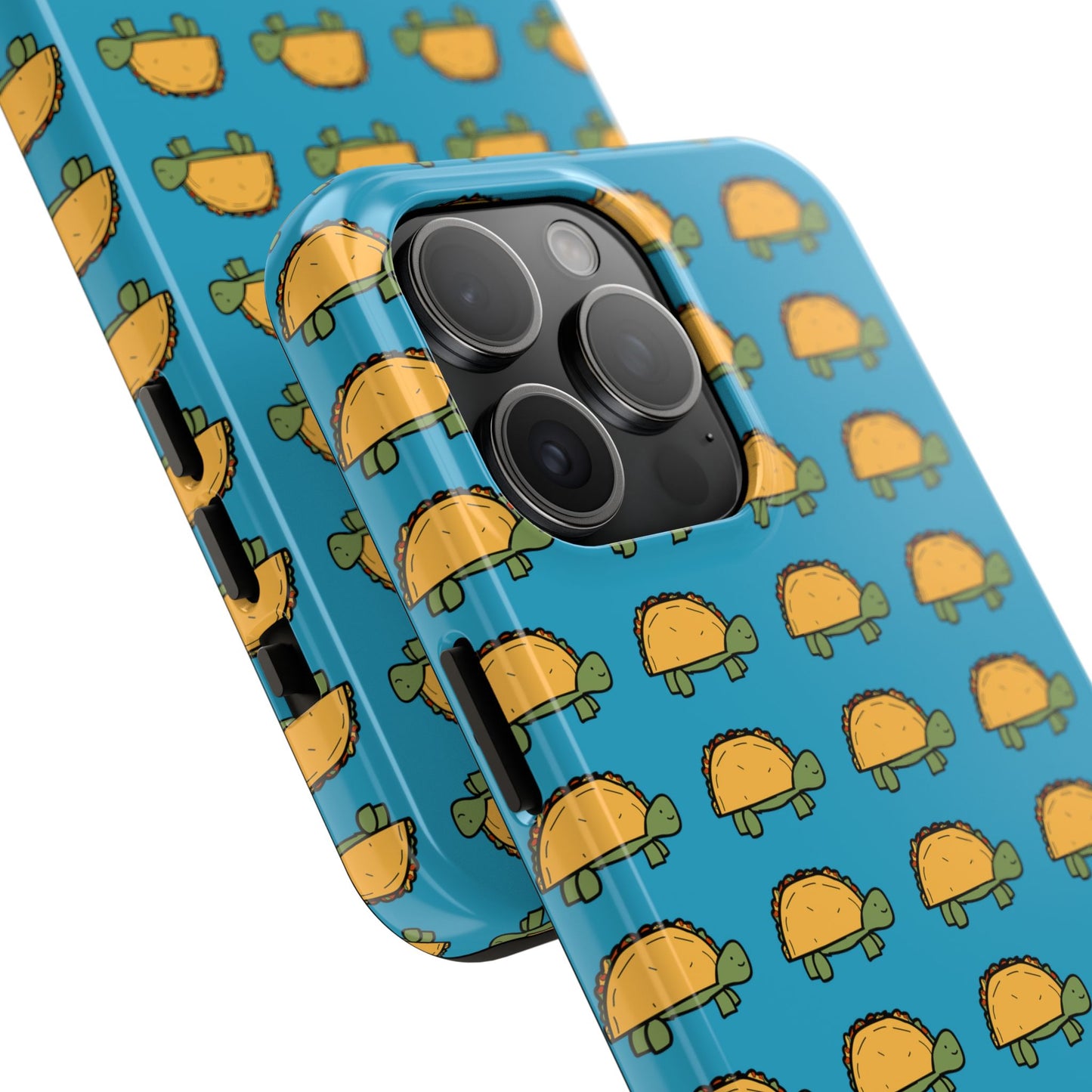 Cute Taco Pattern Tough Phone Case — Protective iPhone Case with Repeating Taco Design