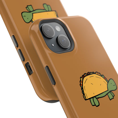 Cute Taco Turtle Phone Case — Impact-Resistant Protective iPhone Cover