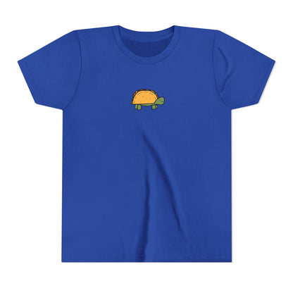 Kids Taco Turtle Tee - Cute Kids Graphic Short Sleeve Shirt
