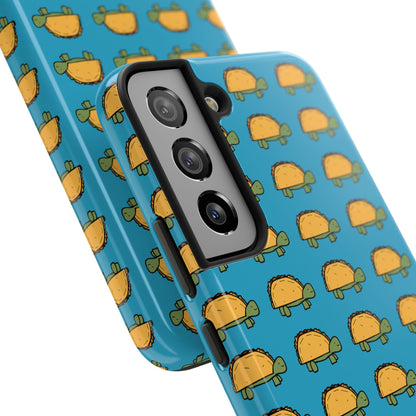 Cute Taco Pattern Tough Phone Case — Protective iPhone Case with Repeating Taco Design