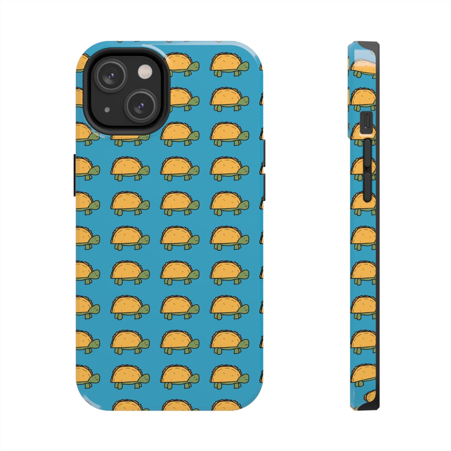 Cute Taco Pattern Tough Phone Case — Protective iPhone Case with Repeating Taco Design
