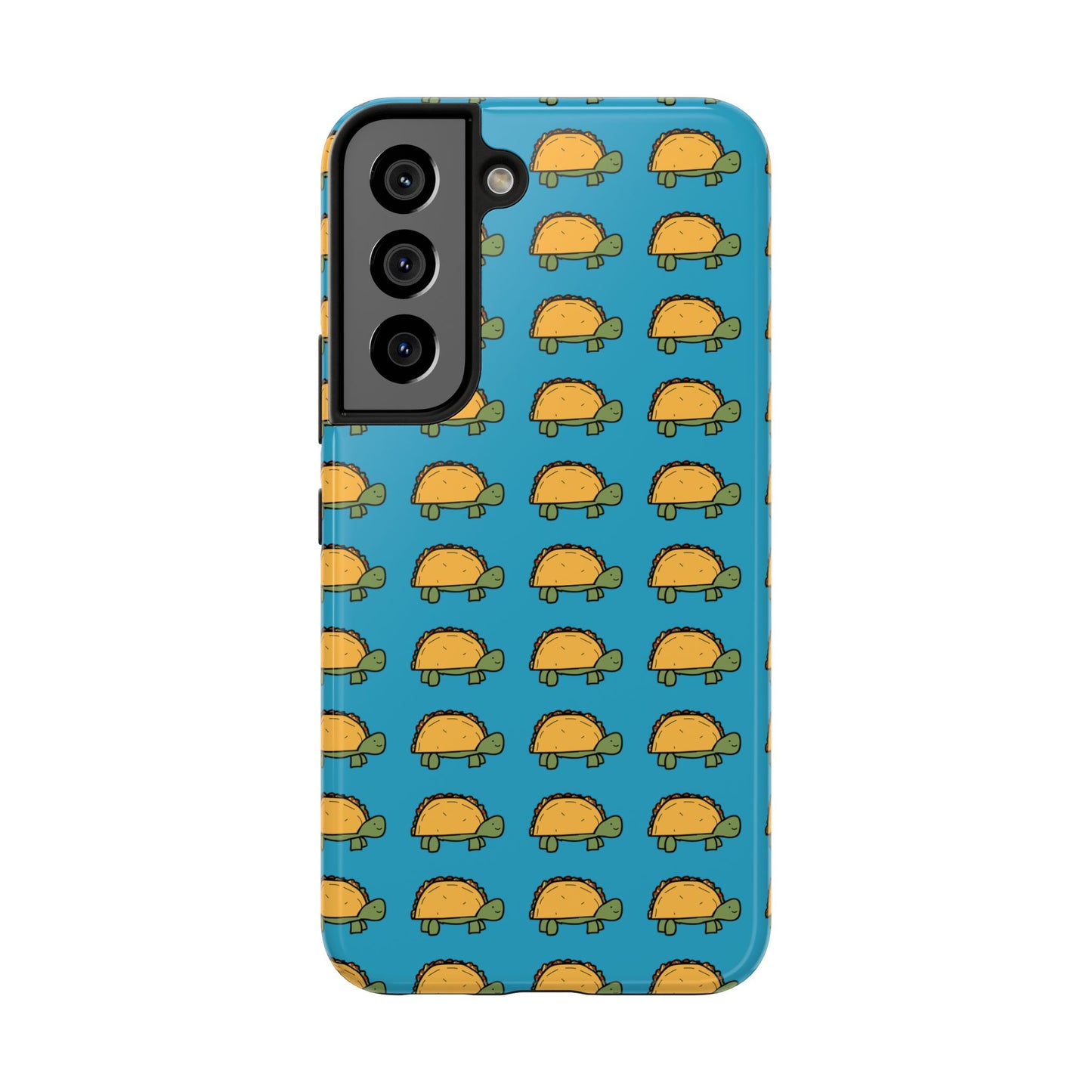 Cute Taco Pattern Tough Phone Case — Protective iPhone Case with Repeating Taco Design