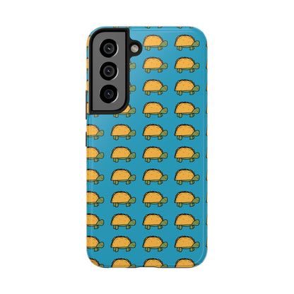 Cute Taco Pattern Tough Phone Case — Protective iPhone Case with Repeating Taco Design