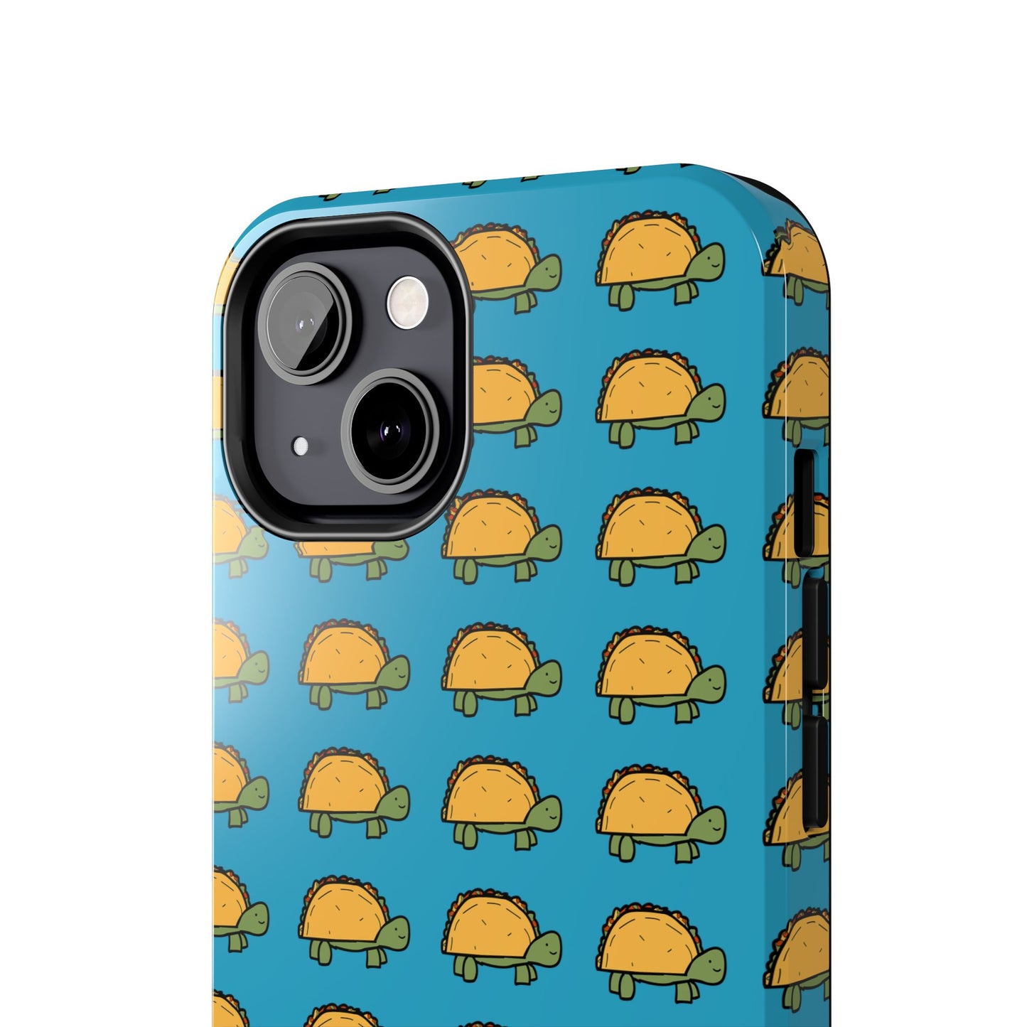 Cute Taco Pattern Tough Phone Case — Protective iPhone Case with Repeating Taco Design