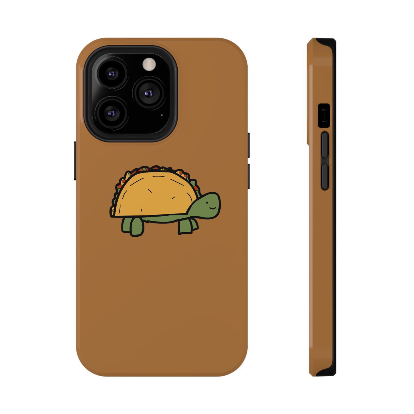 Cute Taco Turtle Phone Case — Impact-Resistant Protective iPhone Cover