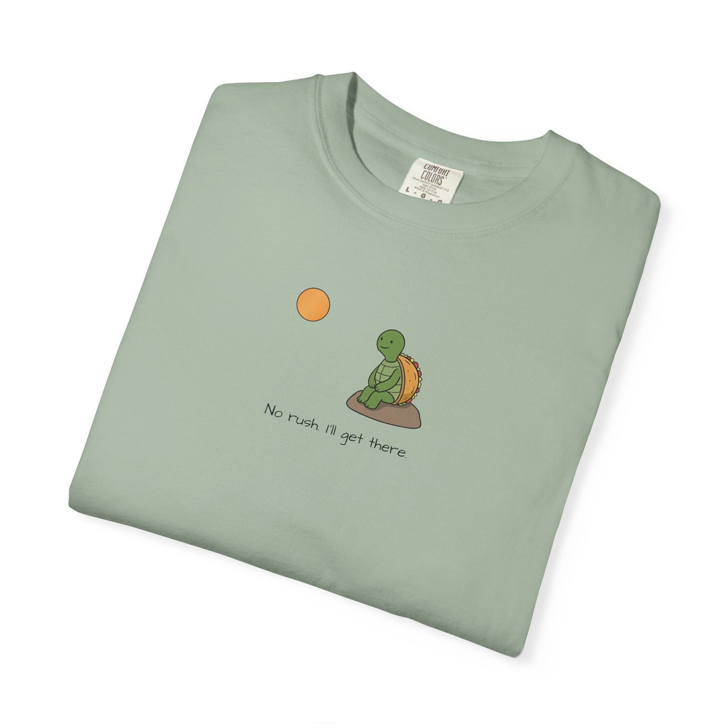 T-Shirt — Serene Turtle Sunset "You Are Where You Are" Graphic