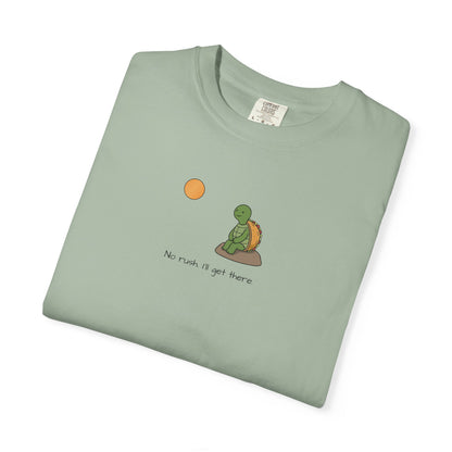T-Shirt — Serene Turtle Sunset "You Are Where You Are" Graphic