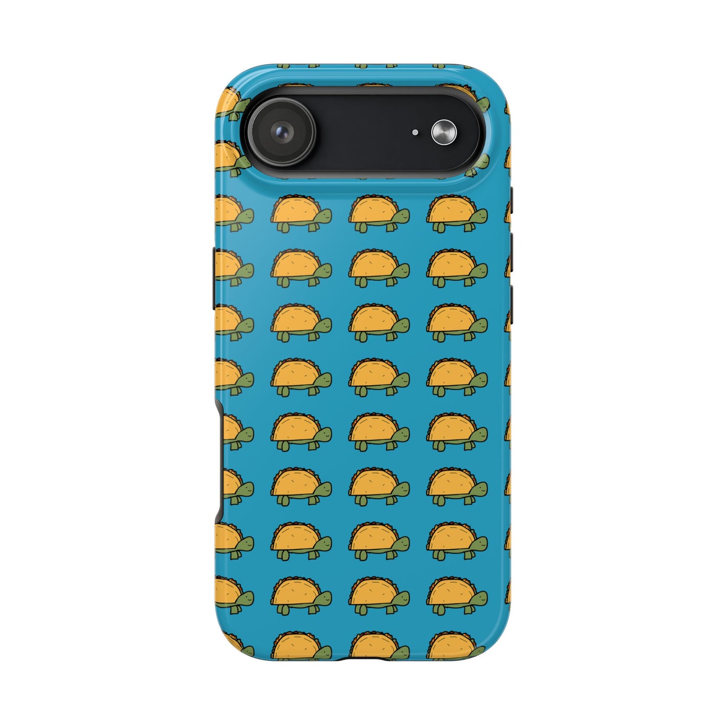 Cute Taco Pattern Tough Phone Case — Protective iPhone Case with Repeating Taco Design