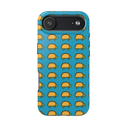 Cute Taco Pattern Tough Phone Case — Protective iPhone Case with Repeating Taco Design