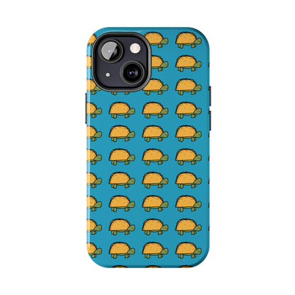 Cute Taco Pattern Tough Phone Case — Protective iPhone Case with Repeating Taco Design