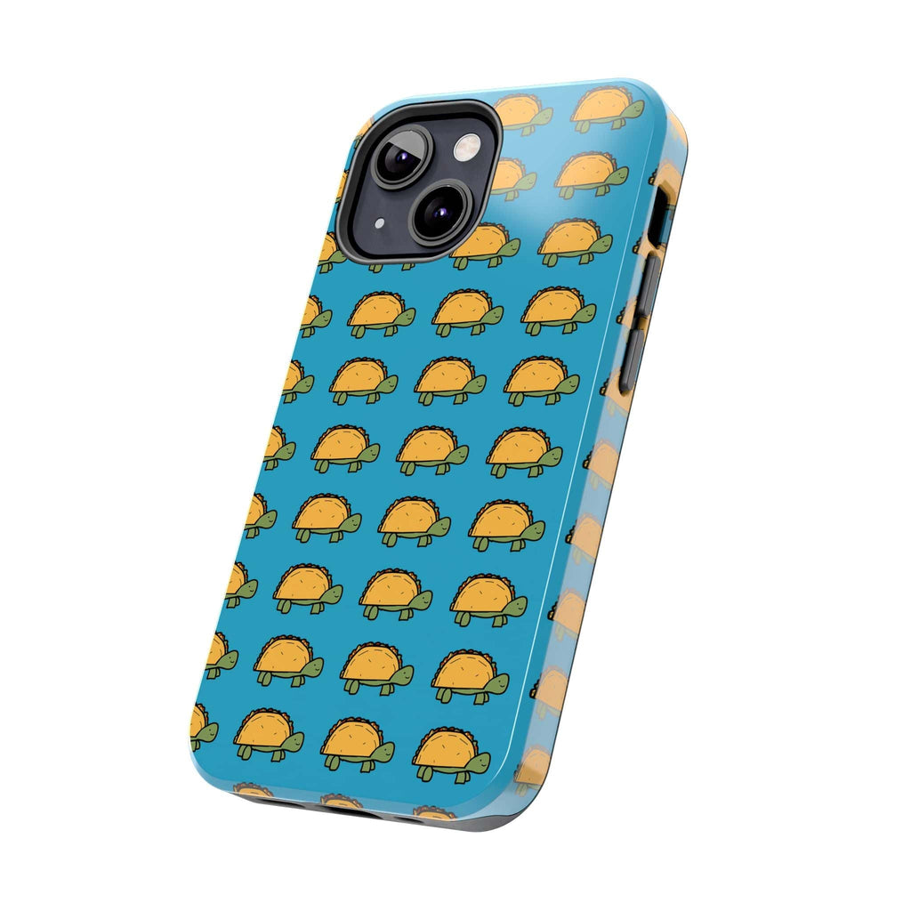 Cute Taco Pattern Tough Phone Case — Protective iPhone Case with Repeating Taco Design