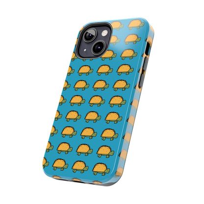 Cute Taco Pattern Tough Phone Case — Protective iPhone Case with Repeating Taco Design