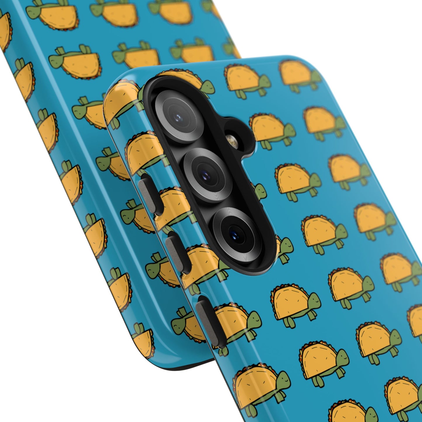 Cute Taco Pattern Tough Phone Case — Protective iPhone Case with Repeating Taco Design