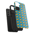 Cute Taco Pattern Tough Phone Case — Protective iPhone Case with Repeating Taco Design