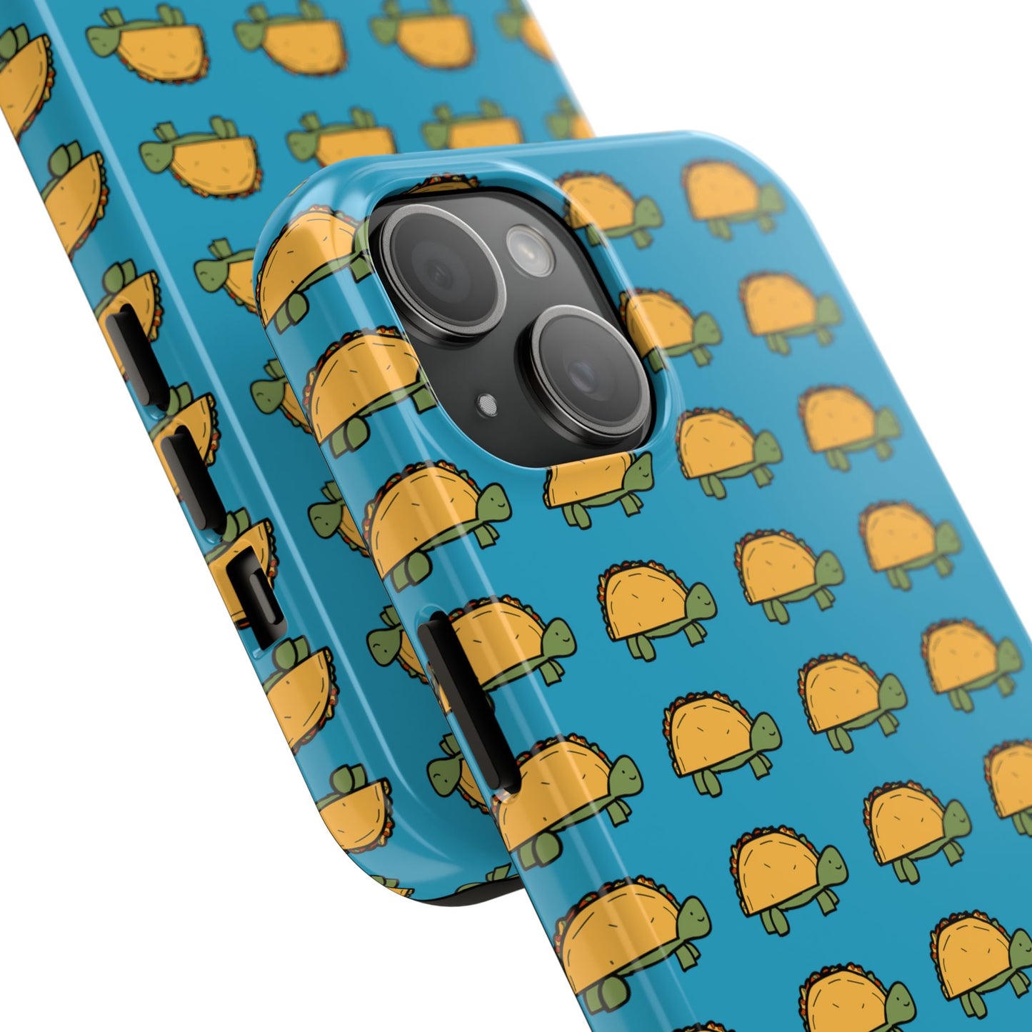 Cute Taco Pattern Tough Phone Case — Protective iPhone Case with Repeating Taco Design