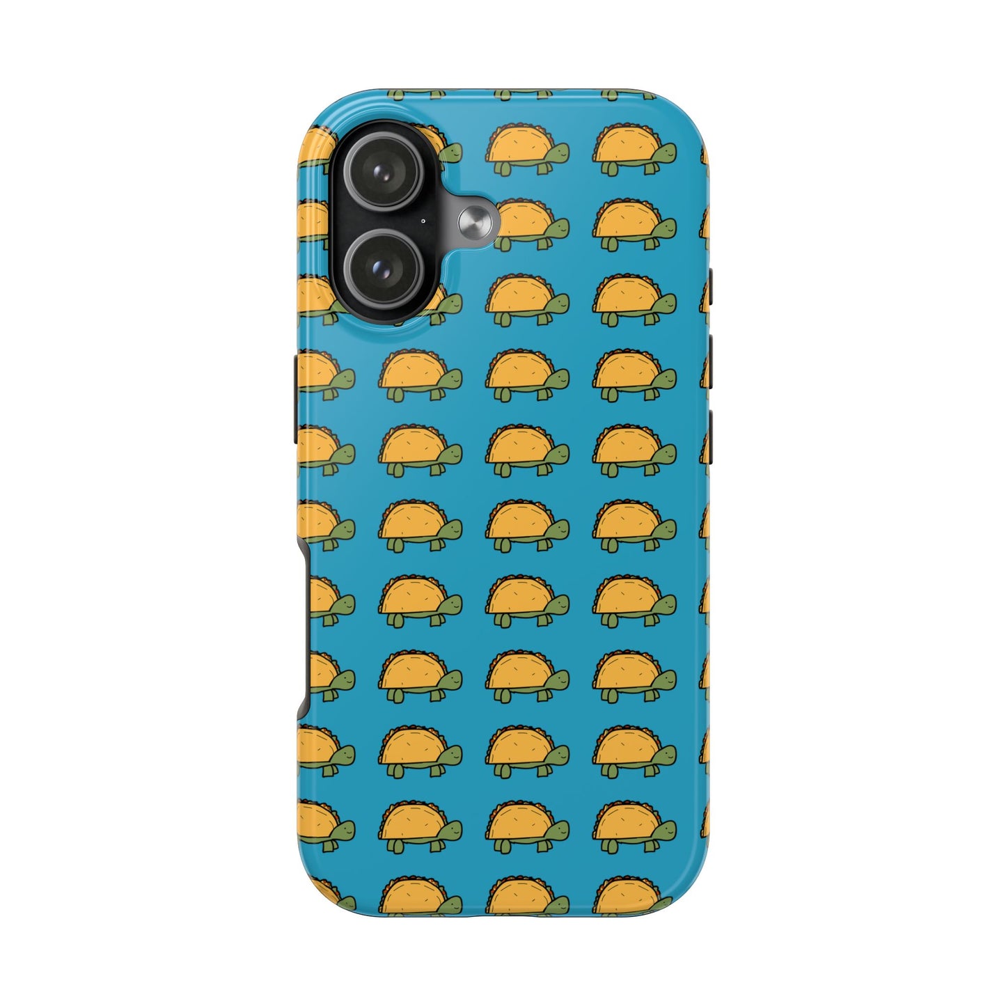 Cute Taco Pattern Tough Phone Case — Protective iPhone Case with Repeating Taco Design