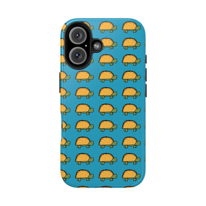 Cute Taco Pattern Tough Phone Case — Protective iPhone Case with Repeating Taco Design