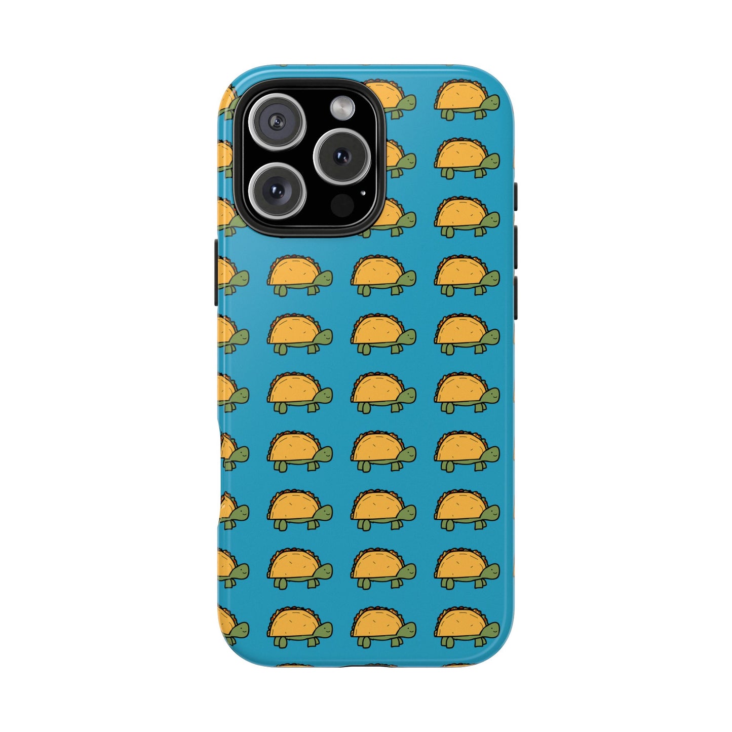Cute Taco Pattern Tough Phone Case — Protective iPhone Case with Repeating Taco Design