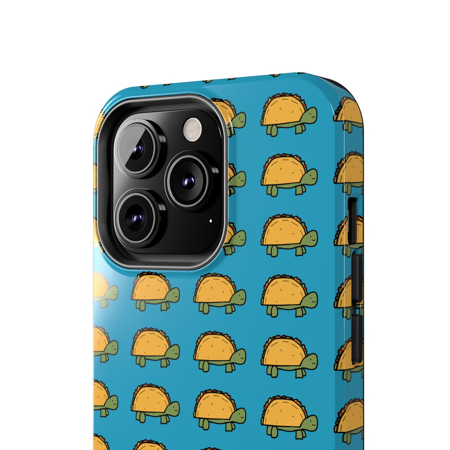Cute Taco Pattern Tough Phone Case — Protective iPhone Case with Repeating Taco Design