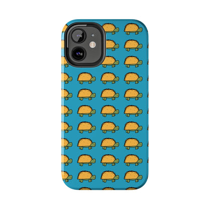 Cute Taco Pattern Tough Phone Case — Protective iPhone Case with Repeating Taco Design